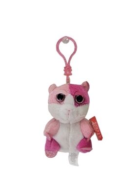 Russ Lil Peepers 4" Plush Clip On Paris The Hamster Backpack Hanger Keychain New